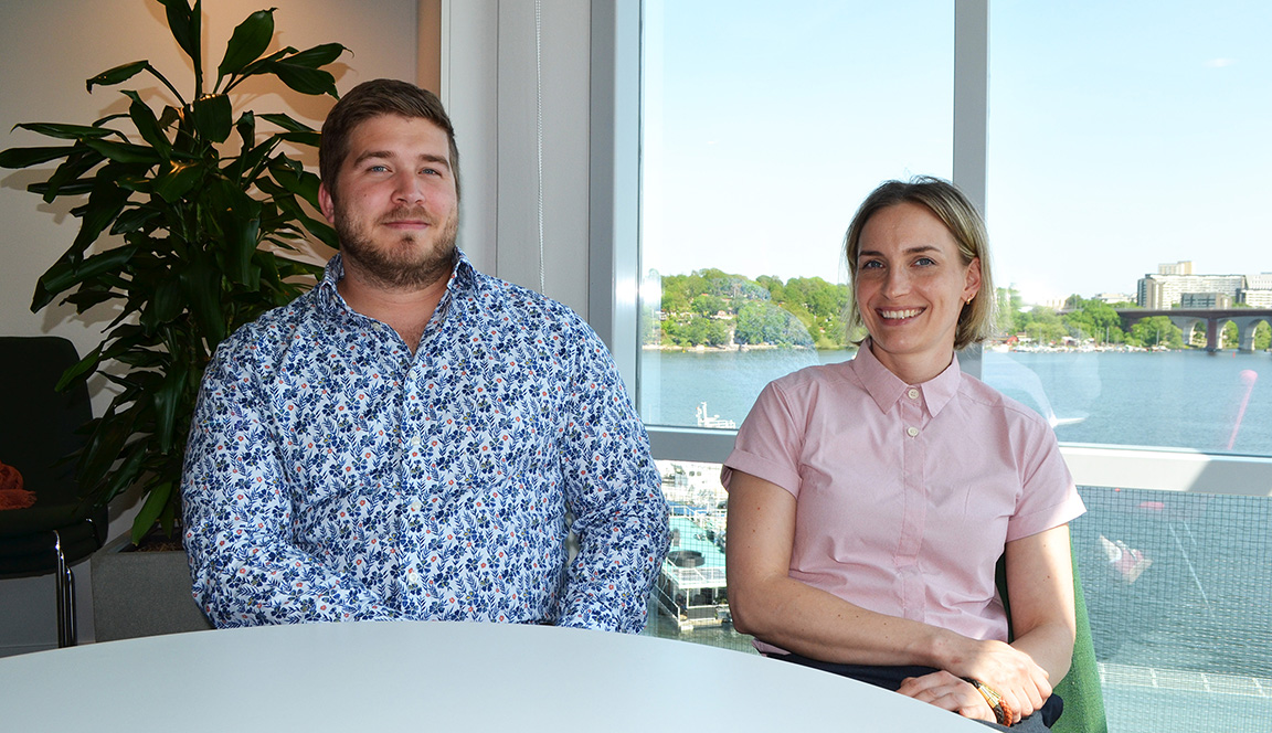 Gustav Bolin Cronholm och Marielle Norling.